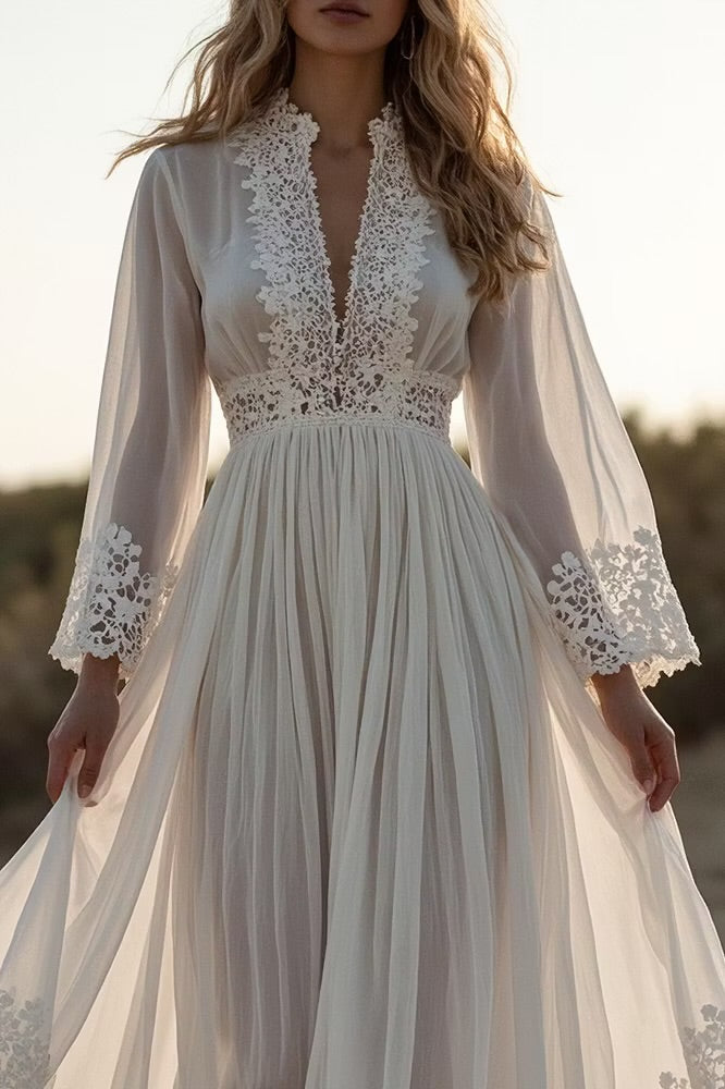 Abito Sofi in tulle e pizzo San gallo
