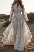 Abito Sofi in tulle e pizzo San gallo