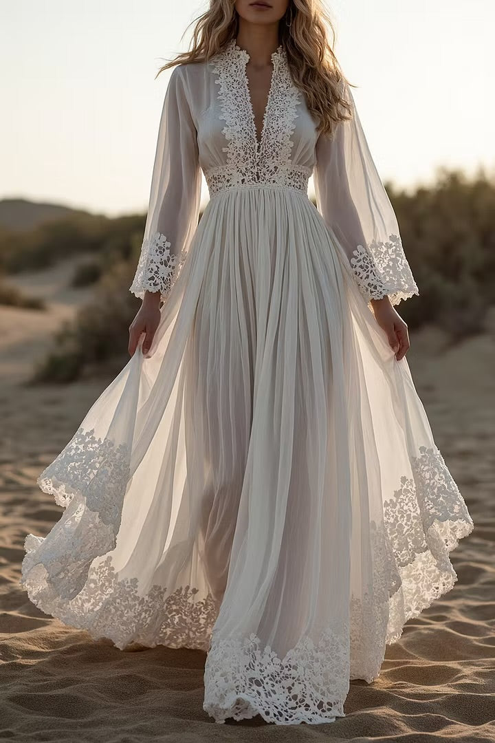 Abito Sofi in tulle e pizzo San gallo