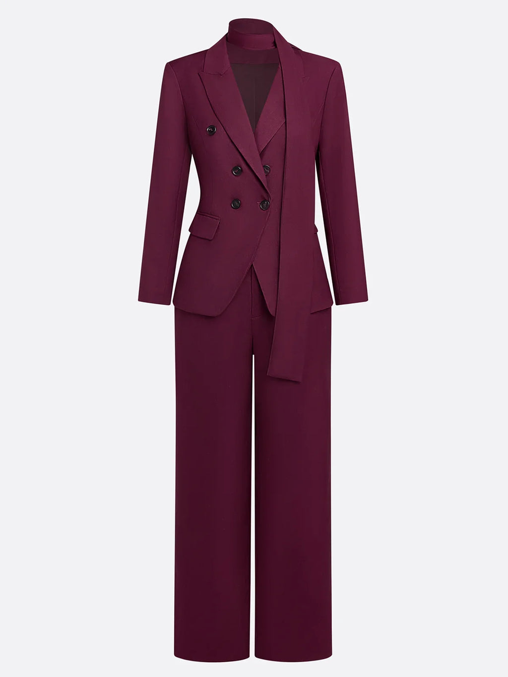 ✨ Tailleur Donna Elegante – Completo Giacca Doppiopetto e Pantalone