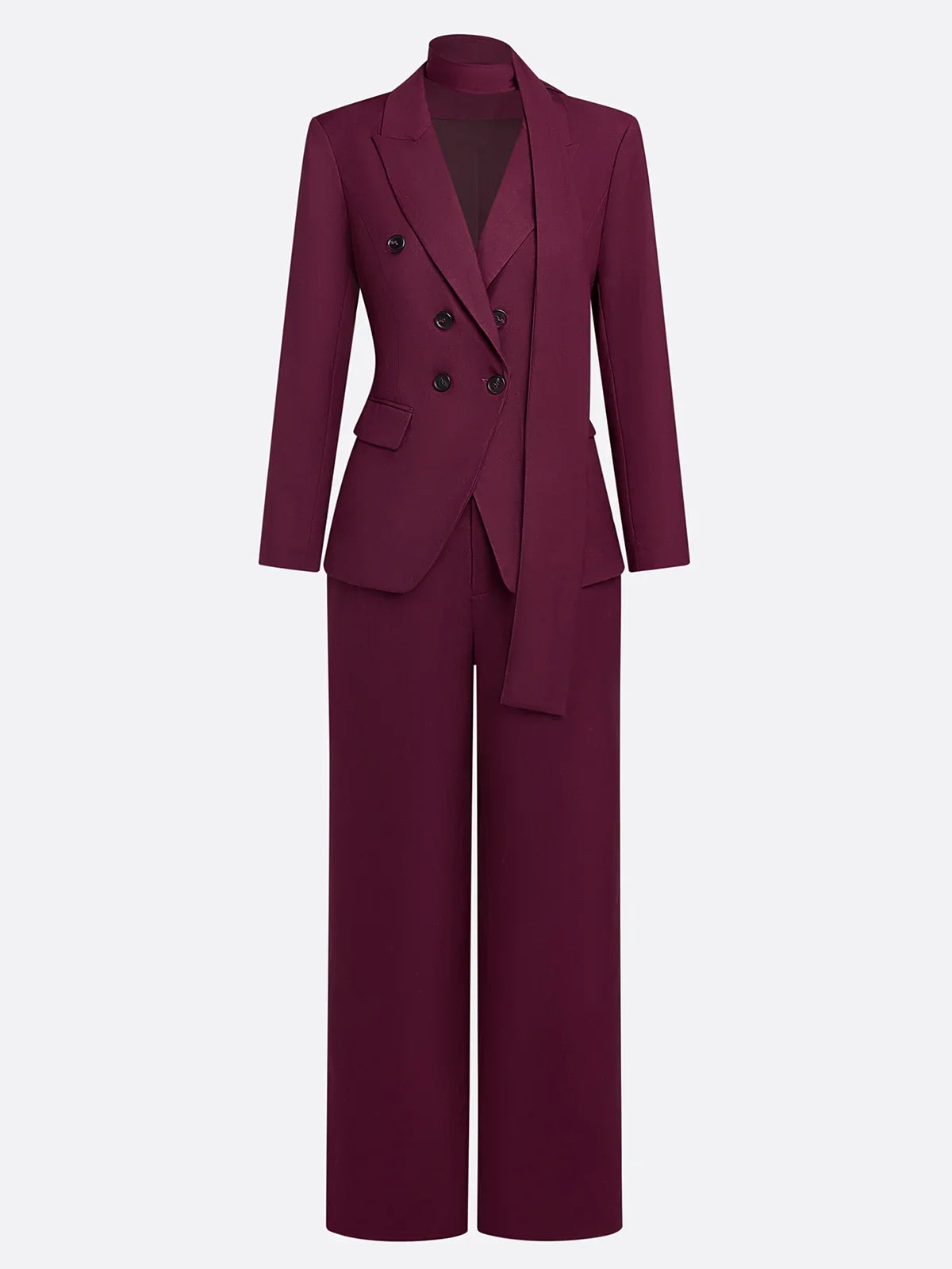 ✨ Tailleur Donna Elegante – Completo Giacca Doppiopetto e Pantalone