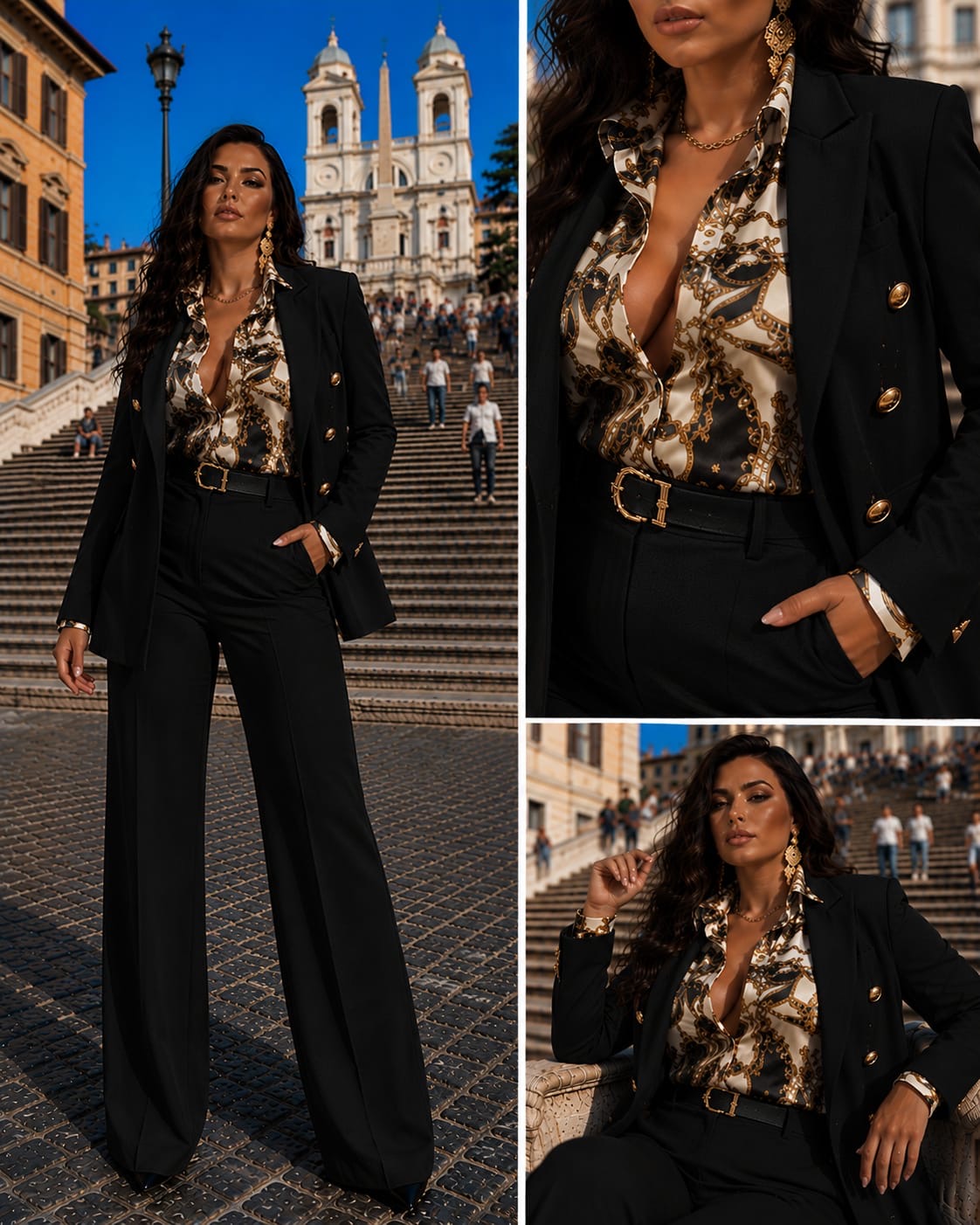 Tailleur (Giacca e pantaloni) con camicia in omaggio Made in Italy 🇮🇹 taglie disponibili 36 alla 60.