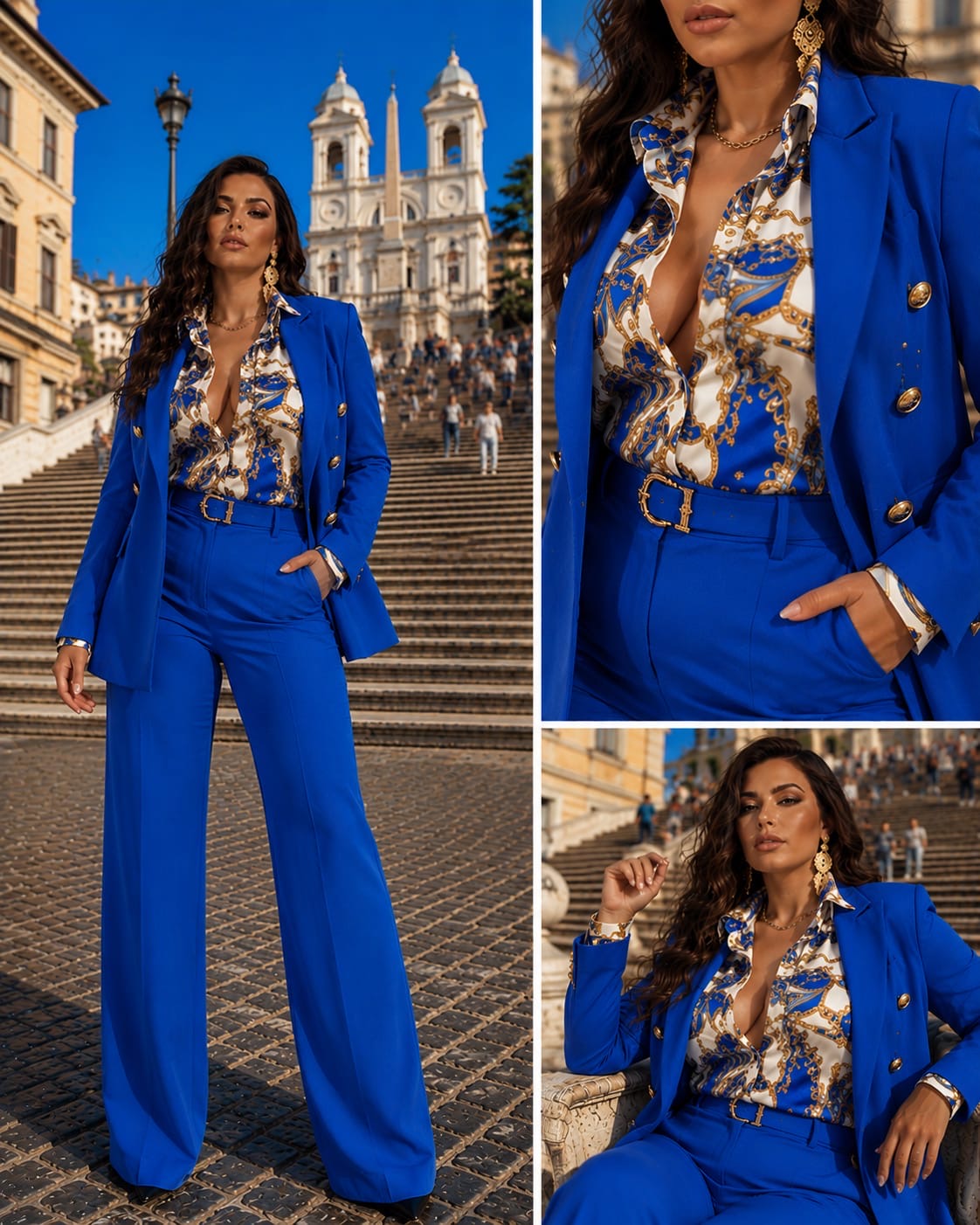 Tailleur (Giacca e pantaloni) con camicia in omaggio Made in Italy 🇮🇹 taglie disponibili 36 alla 60.