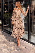 Abito Pois in Organza Tessuto Made in Italy