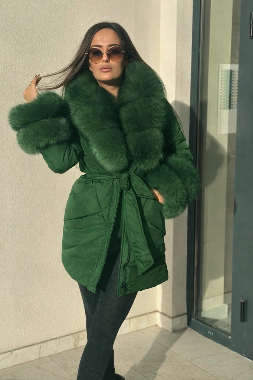 Piumino Donna Made in Italy con Eco-Pelliccia – Eleganza Invernale