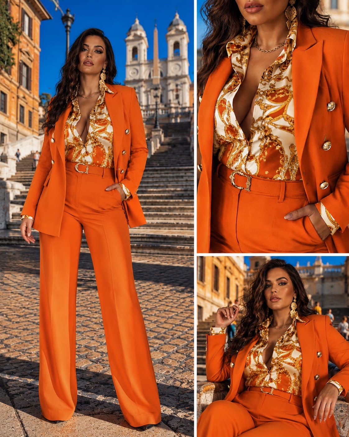 Tailleur (Giacca e pantaloni) con camicia in omaggio Made in Italy 🇮🇹 taglie disponibili 36 alla 60.