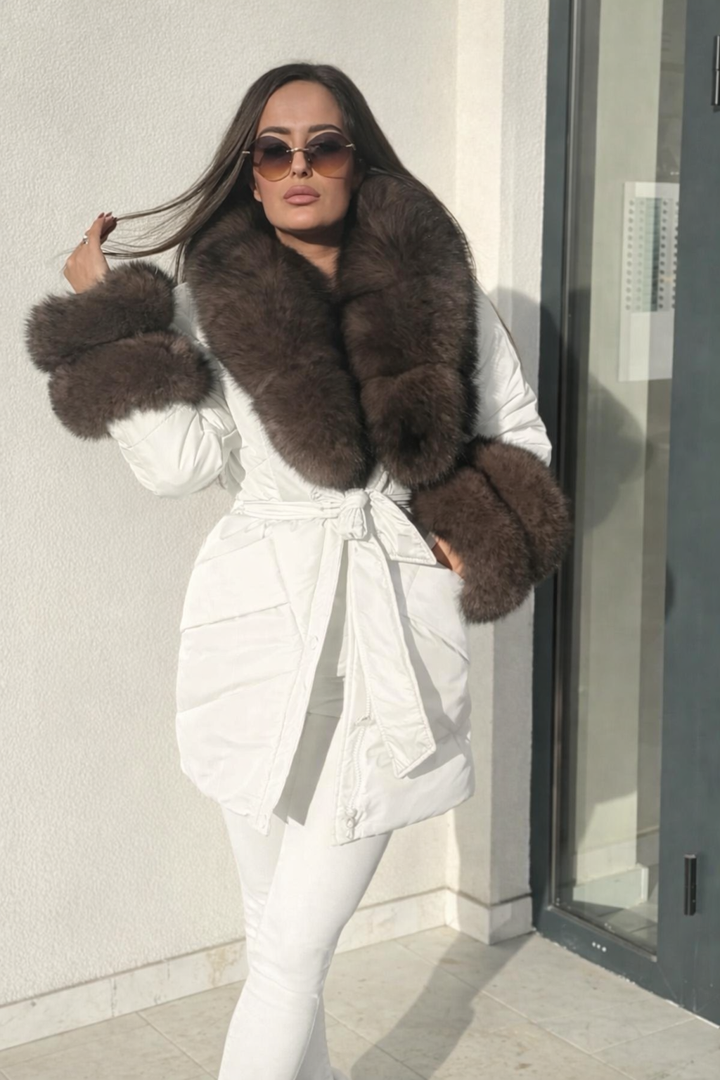 Piumino Donna Made in Italy con Eco-Pelliccia – Eleganza Invernale