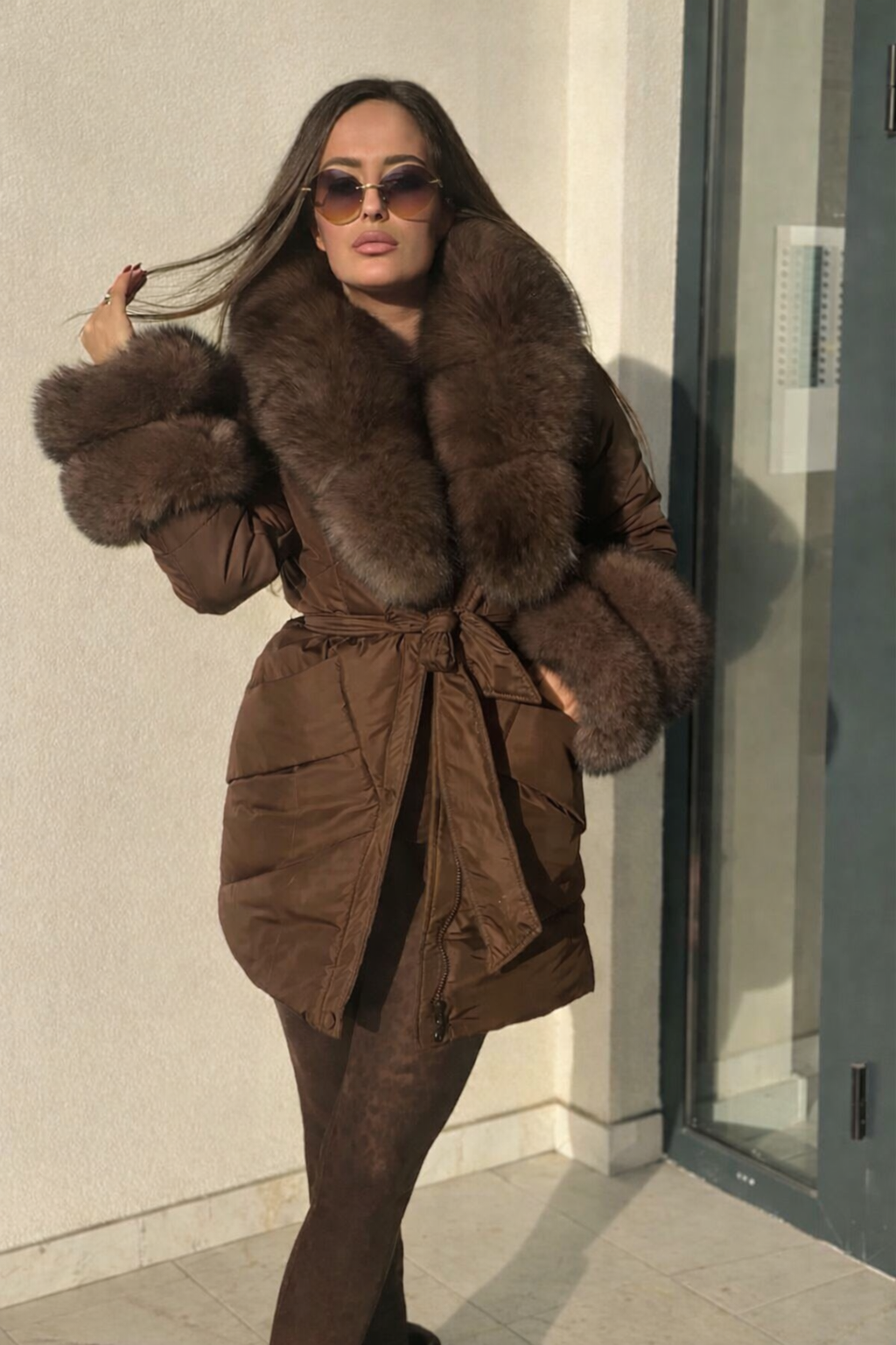 Piumino Donna Made in Italy con Eco-Pelliccia – Eleganza Invernale