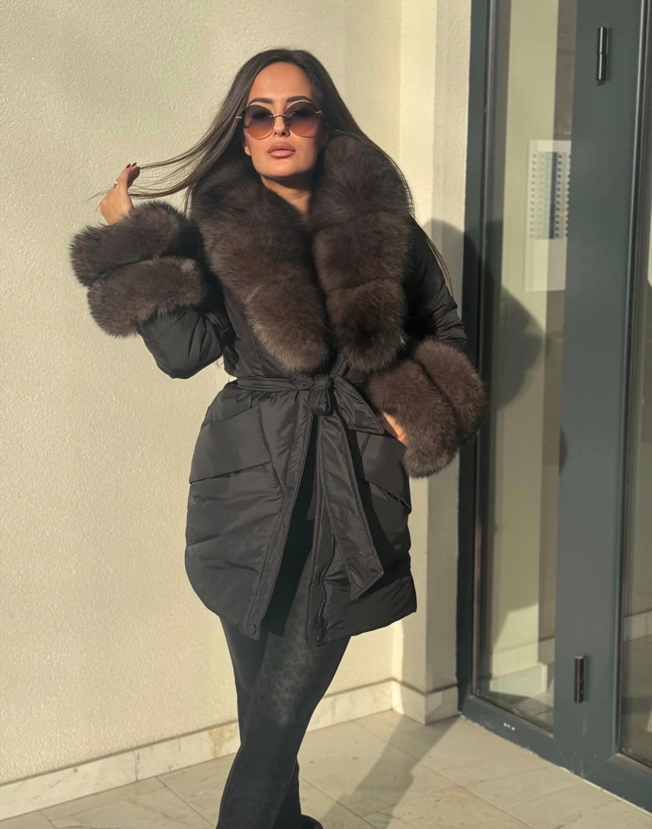 Piumino Donna Made in Italy con Eco-Pelliccia – Eleganza Invernale
