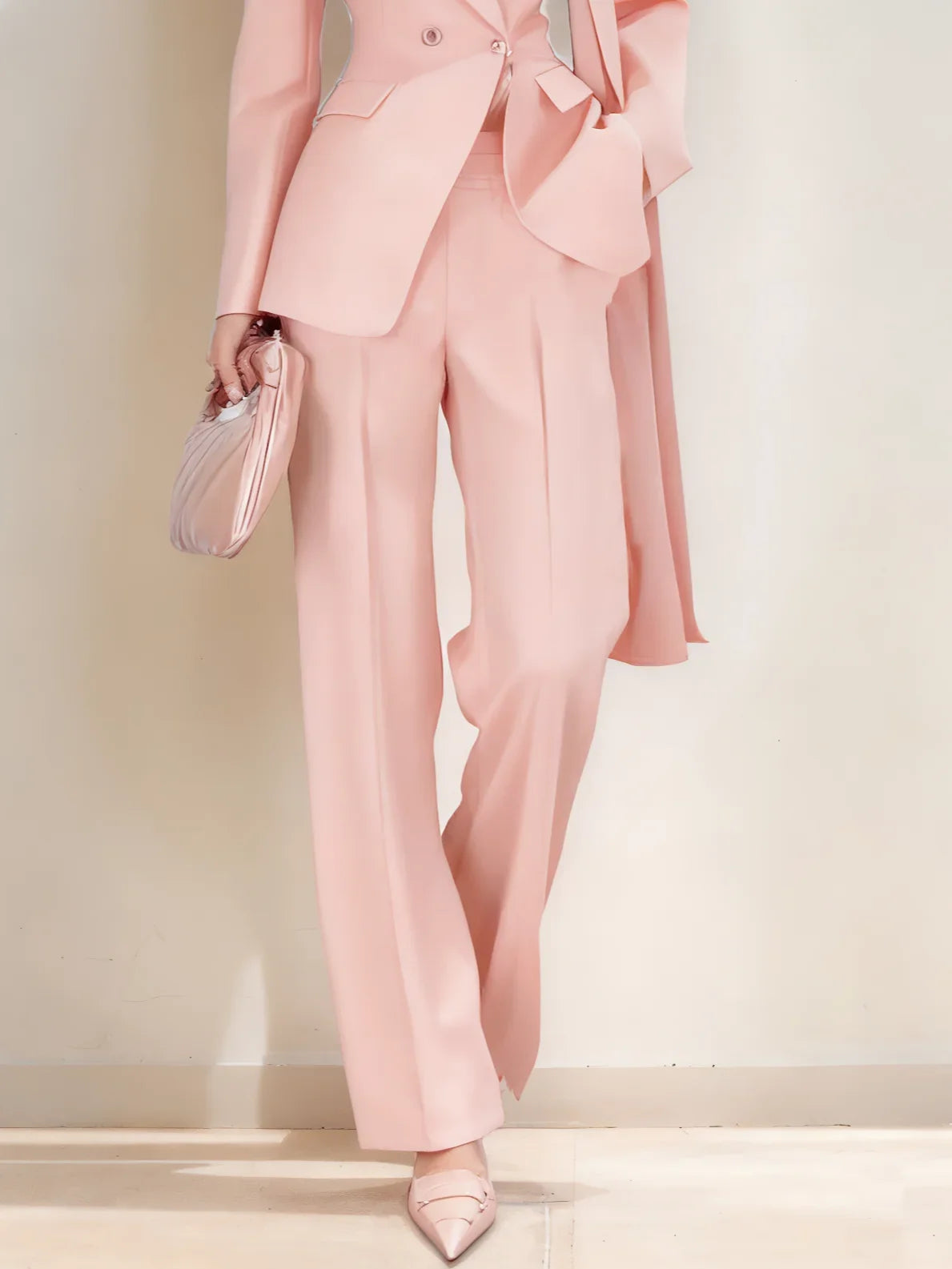 ✨ Tailleur Donna Elegante – Completo Giacca Doppiopetto e Pantalone