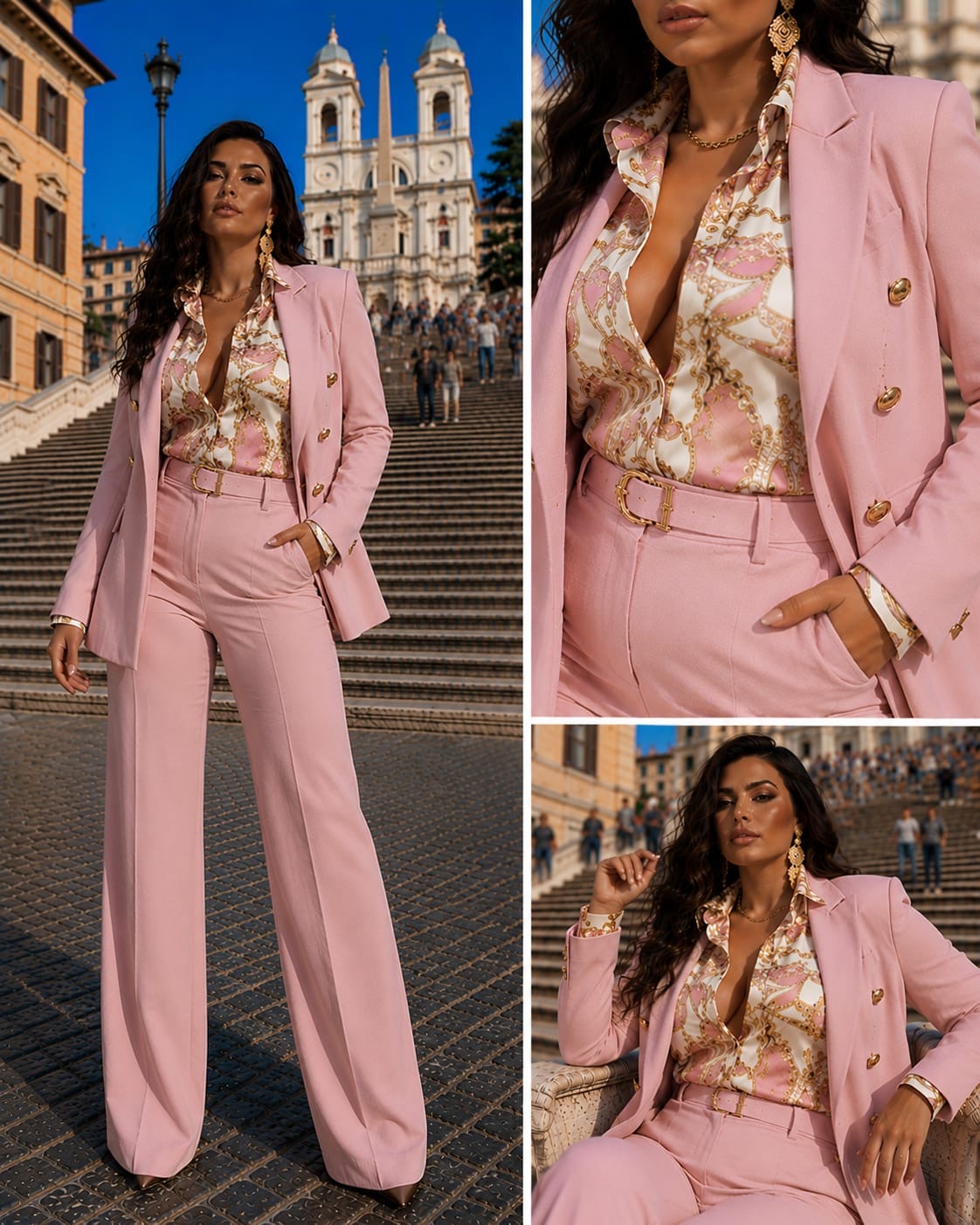 Tailleur (Giacca e pantaloni) con camicia in omaggio Made in Italy 🇮🇹 taglie disponibili 36 alla 60.