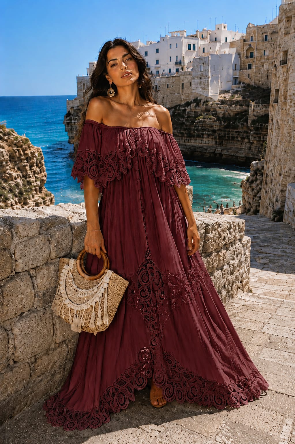 Abito Polignano con Borsa in Omaggio esclusivamente made in italy
